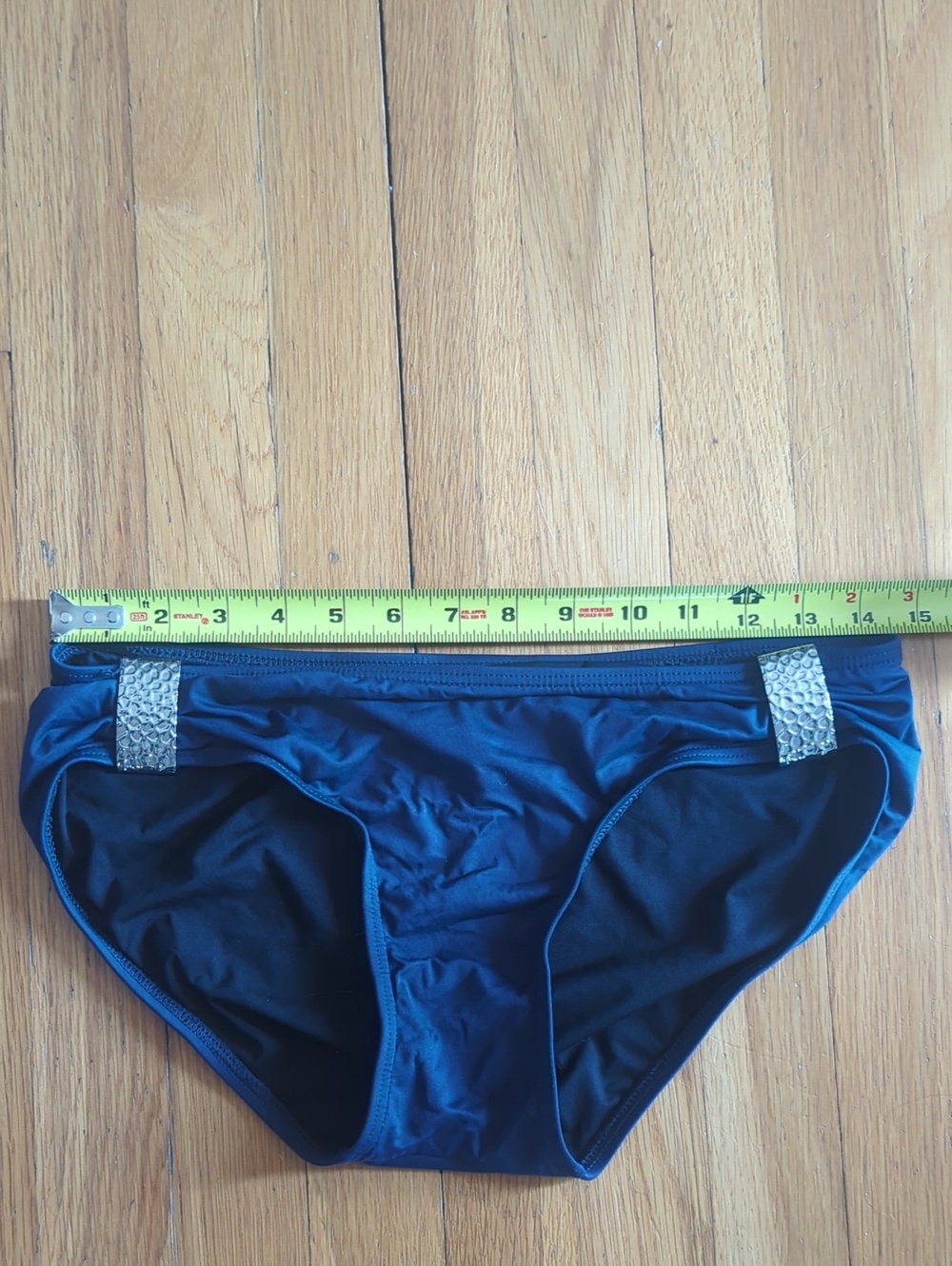 MICHAEL Michael Kors Navy Bandeau Bikini with Silver Hardware - Picture 7 of 7